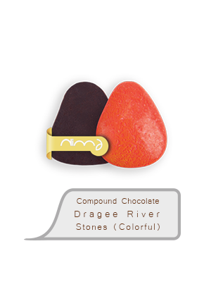 Compound Chocolate Dragee River Stones (Colorful)